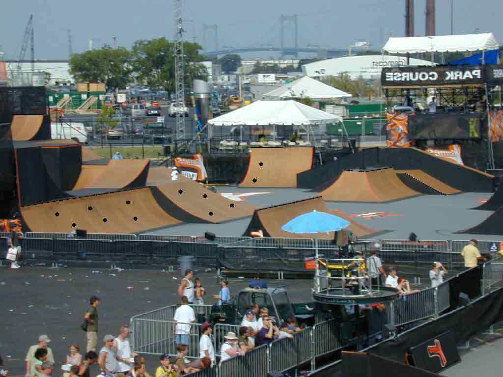 Eine echt große Skaterbahn in Philadelphia